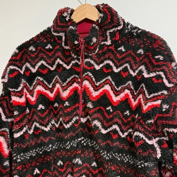 Anthropologie x Beach Riot Leona Slopes Sherpa Quarter-Zip Pullover Size M NWOT - Picture 6 of 15